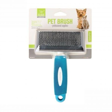 Brosse Carde poignée en caoutchouc avec Picots Moyen