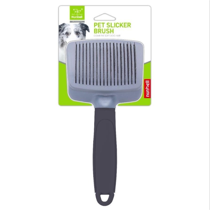Brosse Double ovale à poignée monochrome noir Grand