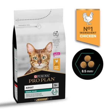 PURINA PRO PLAN RENAL PLUS AU POULET POUR CHAT ADULTE 1.5kg