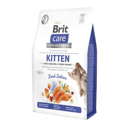 Brit Care au Saumon pour Chaton Sans Céréales, Immunité et Digestion 2 KG