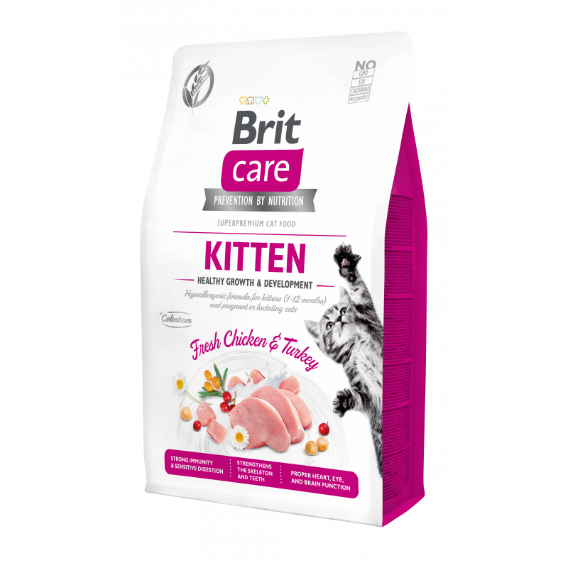 Brit Care Kitten au Poulet pour Chaton Sans Céréales 2 KG
