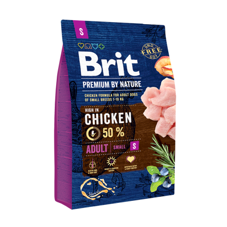 Brit Premium by Nature Adulte S au Poulet 3 kg