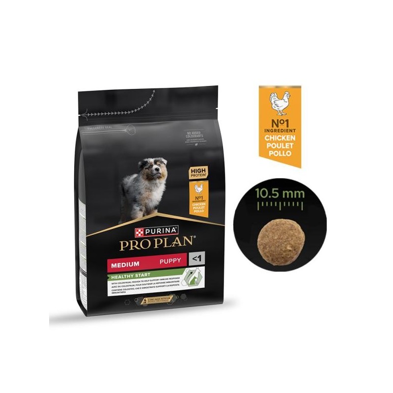 Purina Pro Plan Medium Puppy au Poulet pour Chiot de Taille Moyenne 3 kg